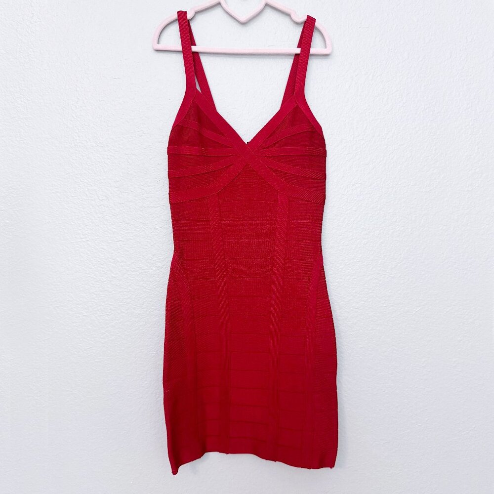 Bebe Red Bandage Dress - XS